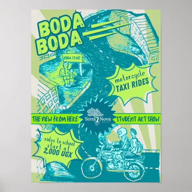 Affiche étudiante TNU Boda Boda (Devant)