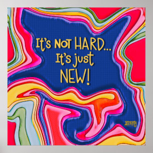 Affiche Étudiants Abstraits C’est juste une nouvelle affic