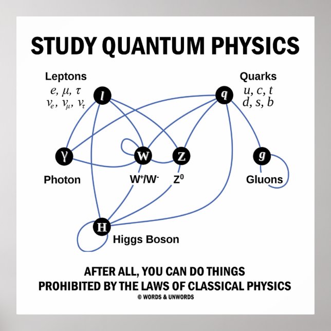 Affiche Étudier La Physique Quantum Après Tout Vous Pouvez (Devant)