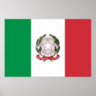 Affiche Étui de téléphone drapeau Italie