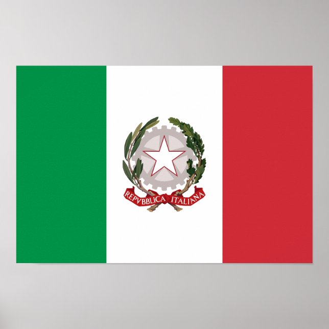 Affiche Étui de téléphone drapeau Italie (Devant)
