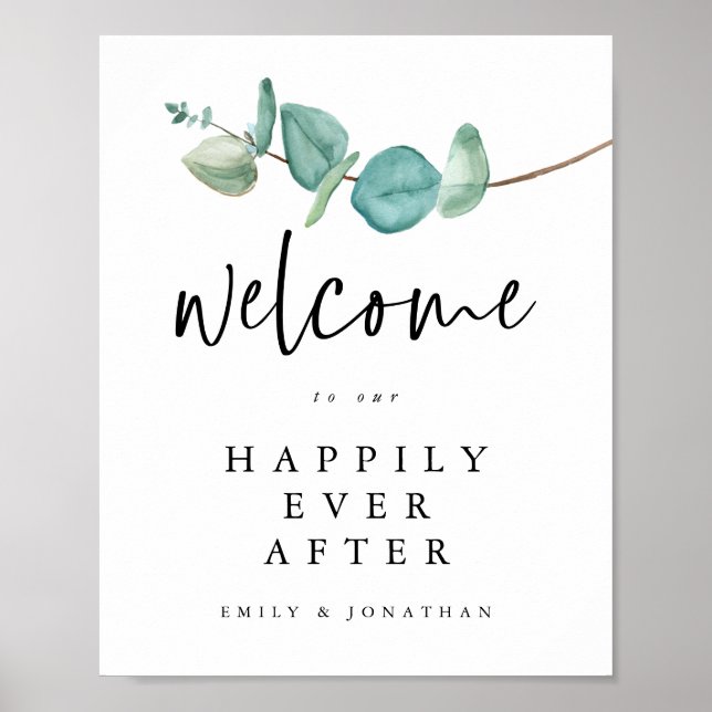 Affiche Eucalyptus Bienvenue à Joyeux toujours après le Ma (Devant)