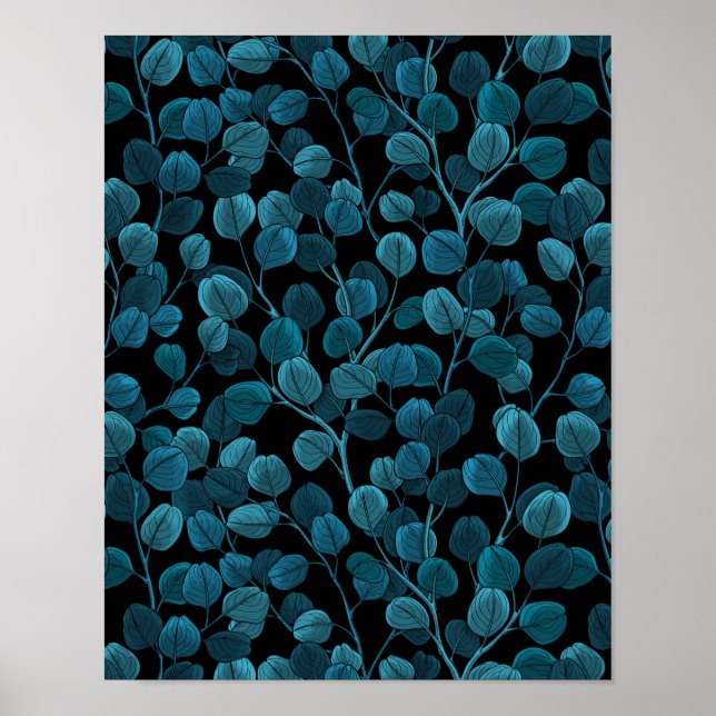 Affiche eucalyptus bleu (Devant)