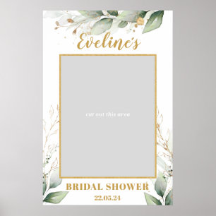 Affiche Eucalyptus boho vert douche nuptiale