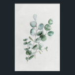 Affiche Eucalyptus botanique minimaliste en aquarelle<br><div class="desc">Eucalyptus botanique minimaliste en aquarelle Un design avec une tige d'eucalyptus avec une touche minimaliste en utilisant la technique de l'aquarelle. Les feuilles d'eucalyptus sont illustrés d'une couleur verte douce. L'arrière - plan simple a pour but de mettre en valeur la beauté de la forme et de la couleur du...</div>