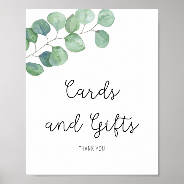 Affiche Eucalyptus - Cartes et Cadeaux (Devant)