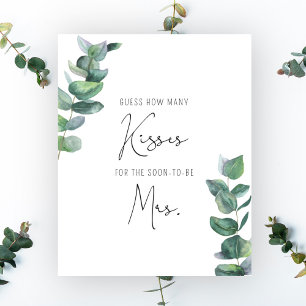 Affiche Eucalyptus - Combien de baisers jeu de douche nupt