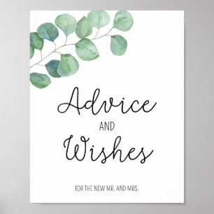 Affiche Eucalyptus - Conseils et Vœux pour les Nouveaux Ma