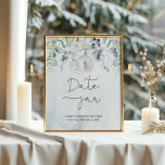 Affiche Eucalyptus d'hiver Date jar jeu de la mariée<br><div class="desc">Eucalyptus d'hiver Date jarre jeu de mariée Poster. Éléments correspondants disponibles.</div>