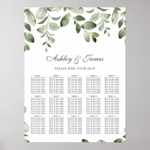 Affiche Eucalyptus Feuillage de verdure Mariage