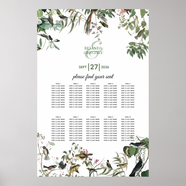 Affiche Eucalyptus Feuille Mariage de verdure (Devant)
