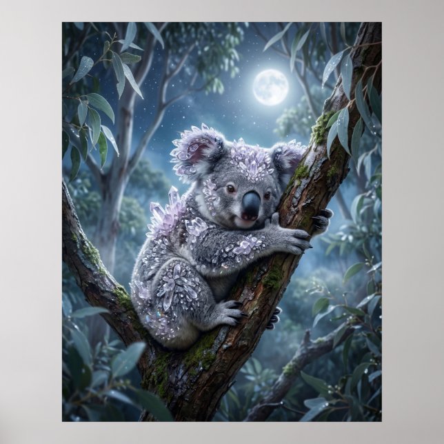 Affiche Eucalyptus Glow Crystal Koala (Devant)