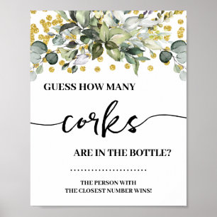 Affiche Eucalyptus Gold Combien de bouchons de douche Jeu