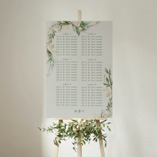 Affiche Eucalyptus paisible Elégant verre de mer vert bris