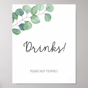 Affiche Eucalyptus verdoyant - Boissons
