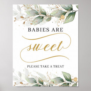 Affiche Eucalyptus verdure feuillage les bébés sont signe