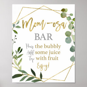 Affiche Eucalyptus Vert maman signe osa