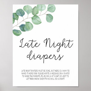 Affiche Eucalyptus vertes - Diapeurs nocturnes