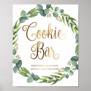 Affiche Eucalyptus wedding sign for cookie bar