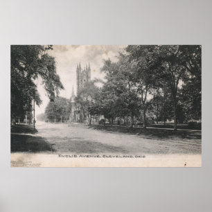 Affiche Euclid Ave., Cleveland, Ohio 1906 Vintage