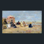 Affiche Eugène Boudin sur la plage<br><div class="desc">Eugène Boudin sur la plage</div>