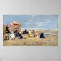 Eugène Boudin sur la plage