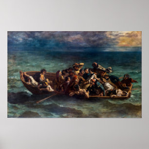 Affiche Eugene Delacroix - Le naufrage de Don Juan