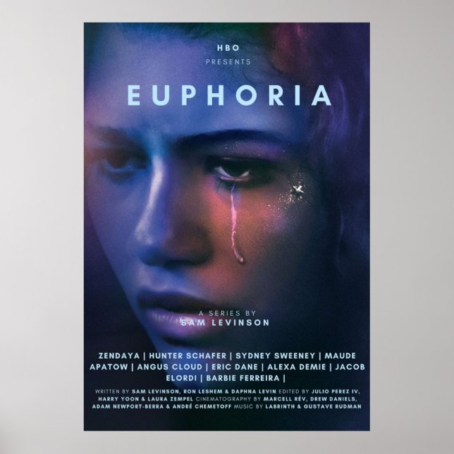 AFFICHE EUPHORIA ZENDAYA TV SHOW (Devant)