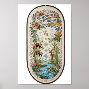 Affiche Euphorie de broderie