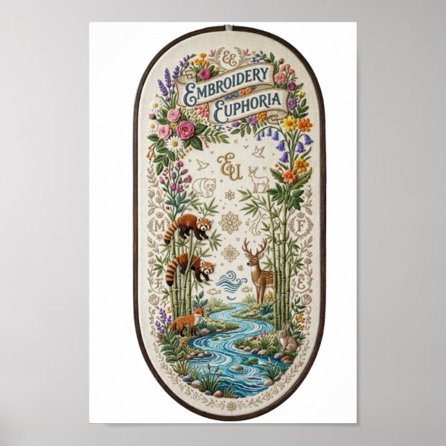 Affiche Euphorie de broderie (Devant)