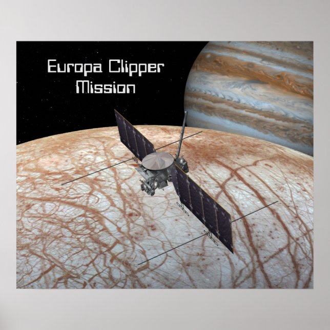 Affiche Europa Clipper Mission Spacraft (Devant)