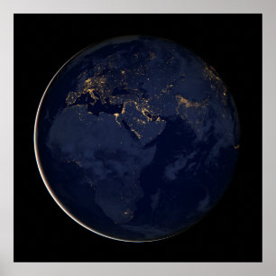 Affiche Europe, Afrique et Moyen-Orient Lumières De La Vil