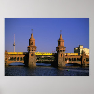 Affiche Europe, Allemagne, Berlin. Kreuzberg, Oberbaum