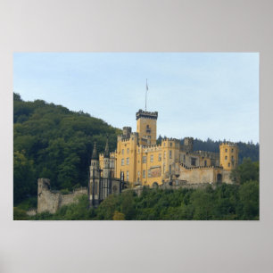 Affiche Europe, Allemagne, près de Coblence, Château Schlo