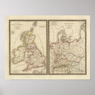 Affiche Europe Central England Germany