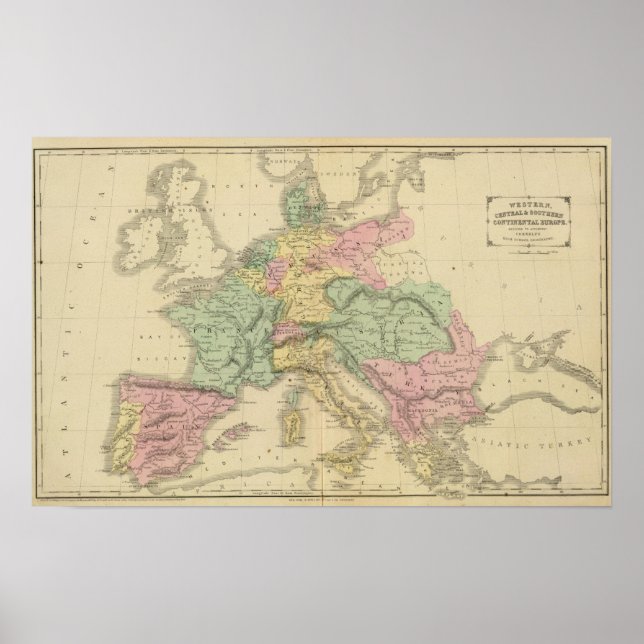 Affiche Europe continentale (Devant)