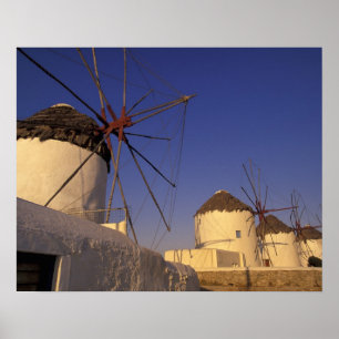Affiche Europe, Grèce, îles des Cyclades, Mykonos, 2