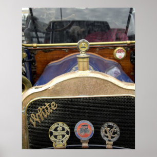 Affiche Europe, Irlande, Dublin. Auto ancienne, Blanche 2