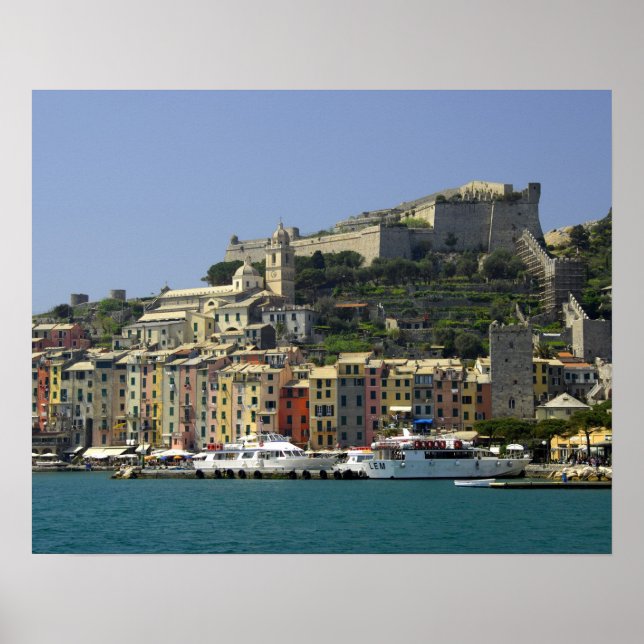 Affiche Europe, Italie, Portovenere ou Porto Venere. (Devant)