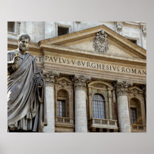Affiche Europe, Italie, Rome. Basilique Saint-Pierre (auss