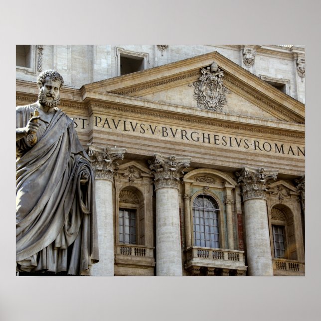 Affiche Europe, Italie, Rome. Basilique Saint-Pierre (auss (Devant)