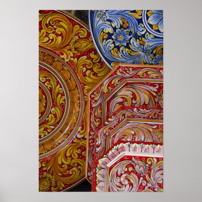 Affiche Europe, Italie, Sicile, Taormina. Traditionnel 2 (Devant)