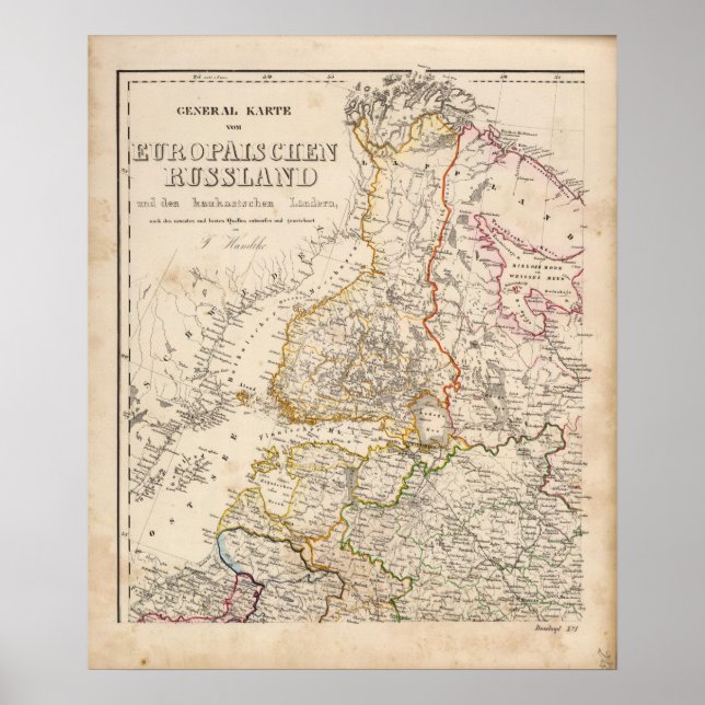 Affiche Europe, Russie, Finlande (Devant)