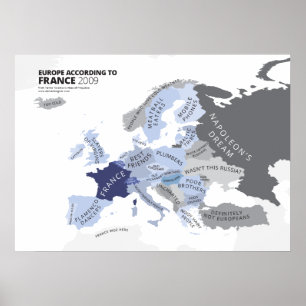 Affiche Europe Selon la France