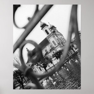 Affiche Europe, Suisse, Lucerne. Église des Jésuites