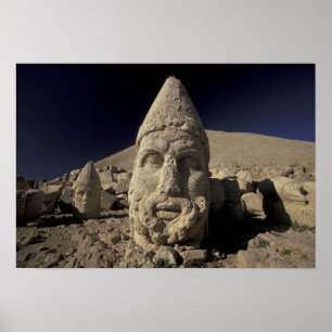 Affiche Europe, Turquie, Kurdi. Nemrut Dagh.