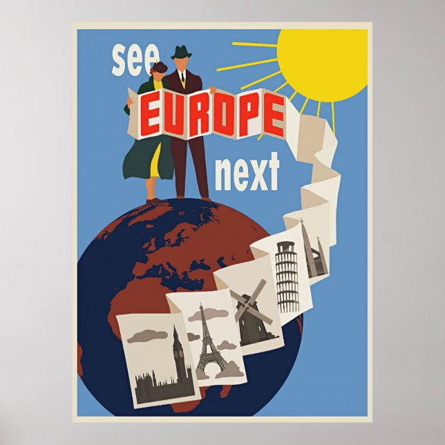 Affiche Europe - Voir l'Europe (Devant)