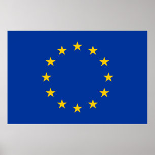Affiche European Union EU Flag