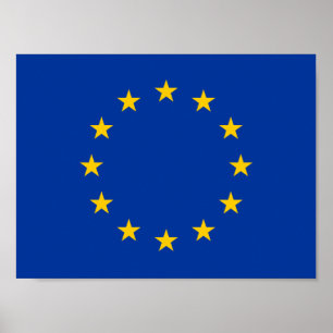 Affiche European Union EU Flag