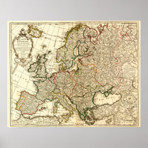 Affiche EuropePanoramic MapEurope 2